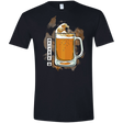 T-Shirts Black / X-Small The Great Beer of Kanagawa Men's Semi-Fitted Softstyle