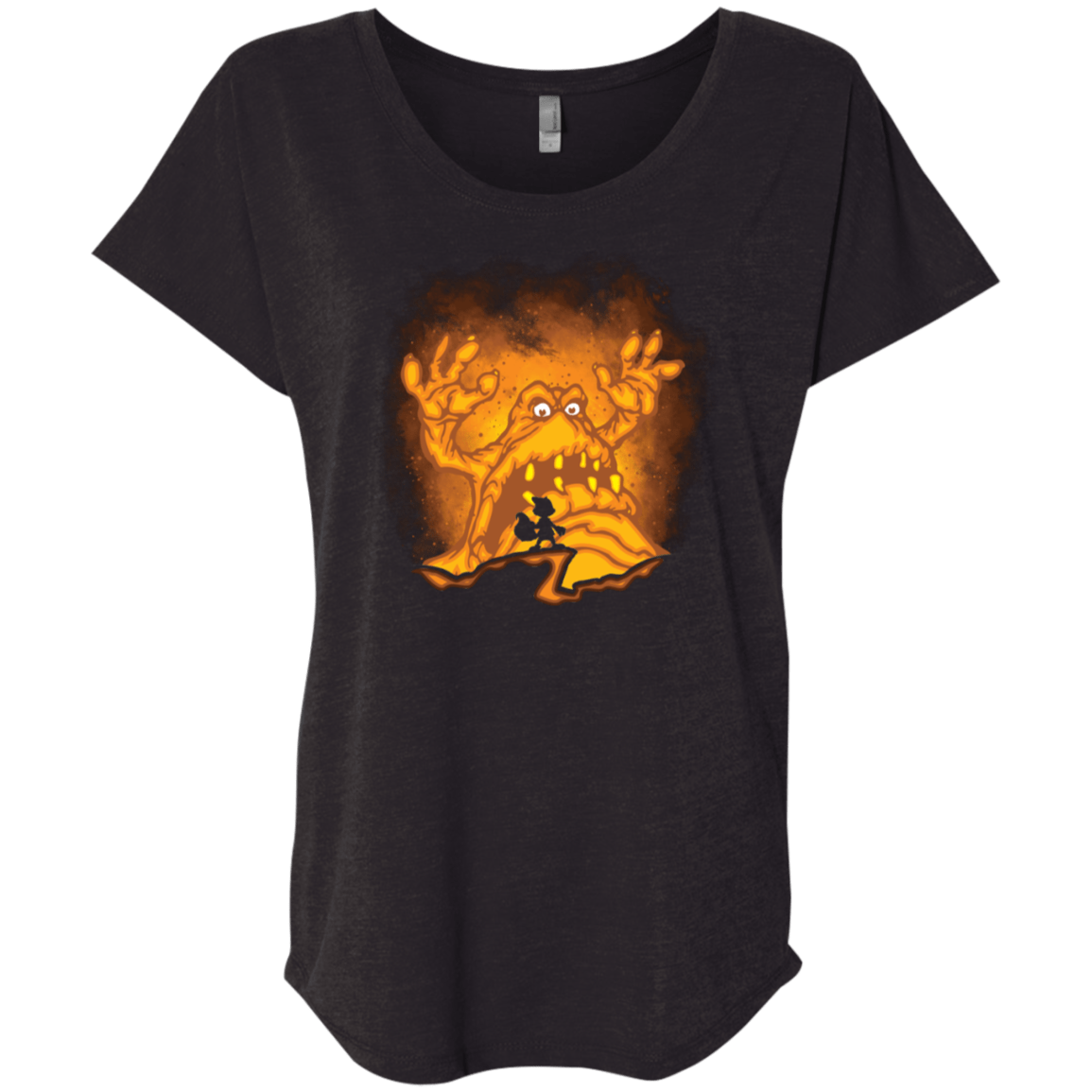 T-Shirts Vintage Black / X-Small The Great Mighty Poo Triblend Dolman Sleeve