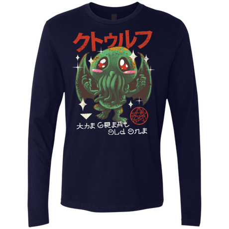 T-Shirts Midnight Navy / Small The Great Old Kawaii Men's Premium Long Sleeve