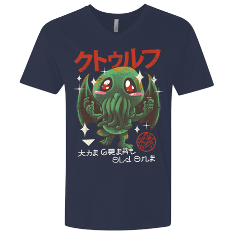 T-Shirts Midnight Navy / X-Small The Great Old Kawaii Men's Premium V-Neck