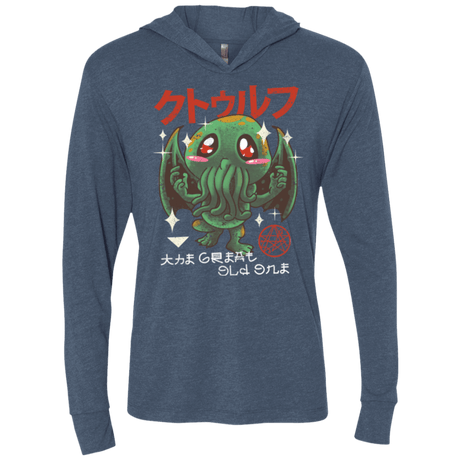 T-Shirts Indigo / X-Small The Great Old Kawaii Triblend Long Sleeve Hoodie Tee