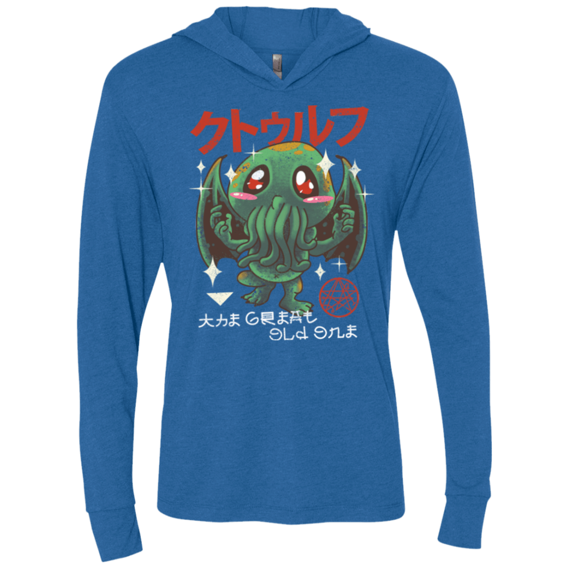 T-Shirts Vintage Royal / X-Small The Great Old Kawaii Triblend Long Sleeve Hoodie Tee