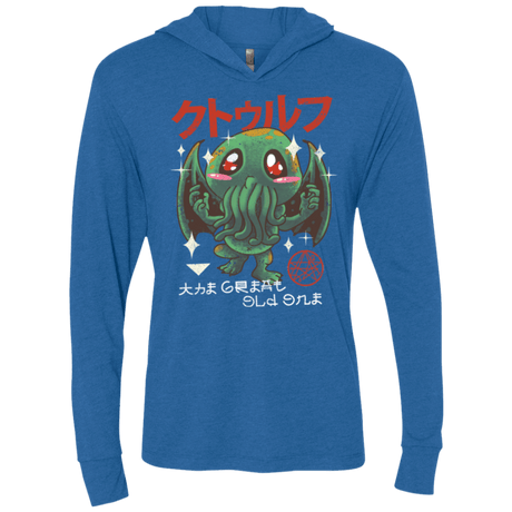 T-Shirts Vintage Royal / X-Small The Great Old Kawaii Triblend Long Sleeve Hoodie Tee