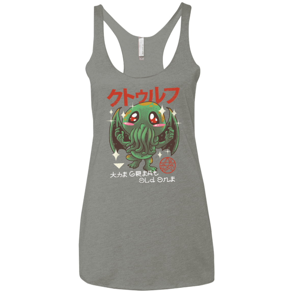 T-Shirts Venetian Grey / X-Small The Great Old Kawaii Women's Triblend Racerback Tank