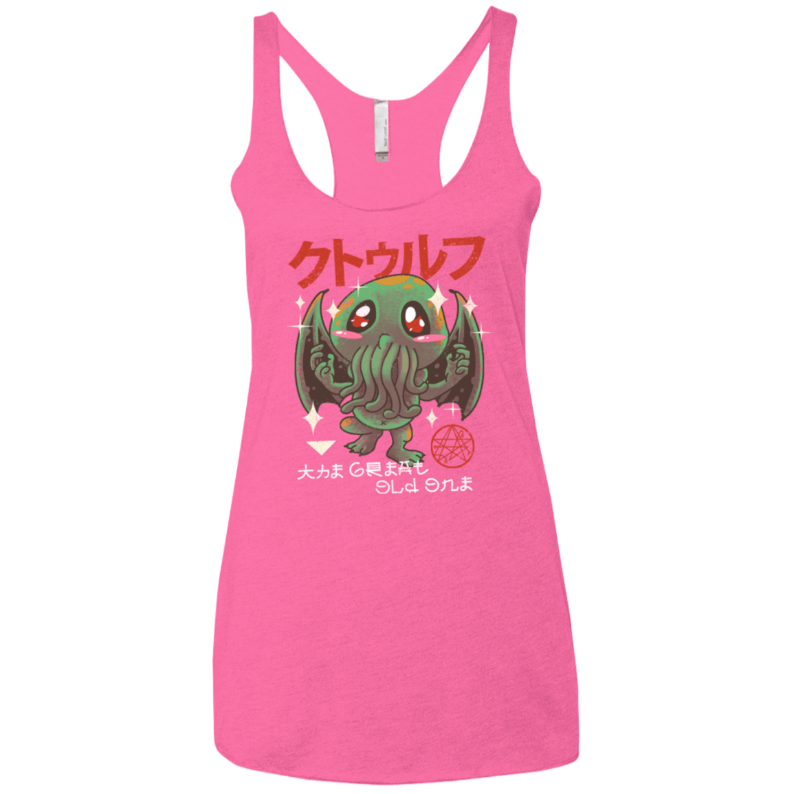 T-Shirts Vintage Pink / X-Small The Great Old Kawaii Women's Triblend Racerback Tank