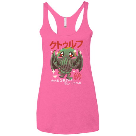 T-Shirts Vintage Pink / X-Small The Great Old Kawaii Women's Triblend Racerback Tank