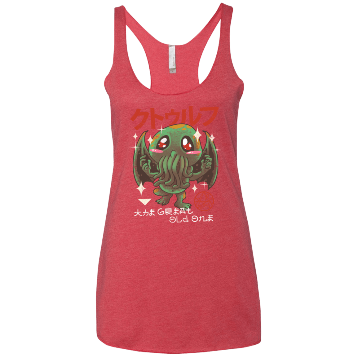 T-Shirts Vintage Red / X-Small The Great Old Kawaii Women's Triblend Racerback Tank