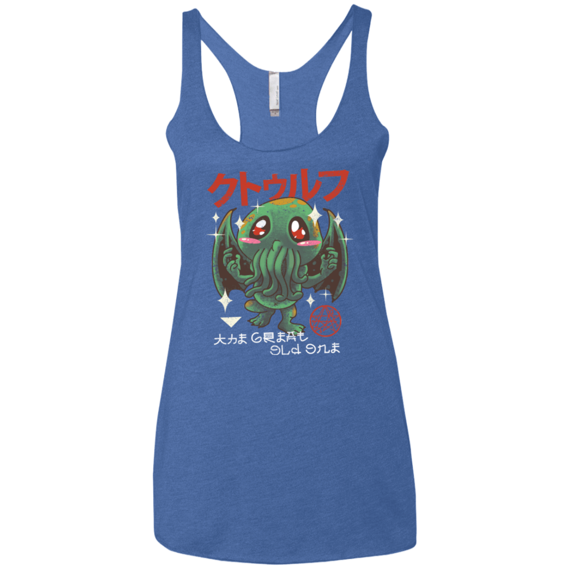 T-Shirts Vintage Royal / X-Small The Great Old Kawaii Women's Triblend Racerback Tank
