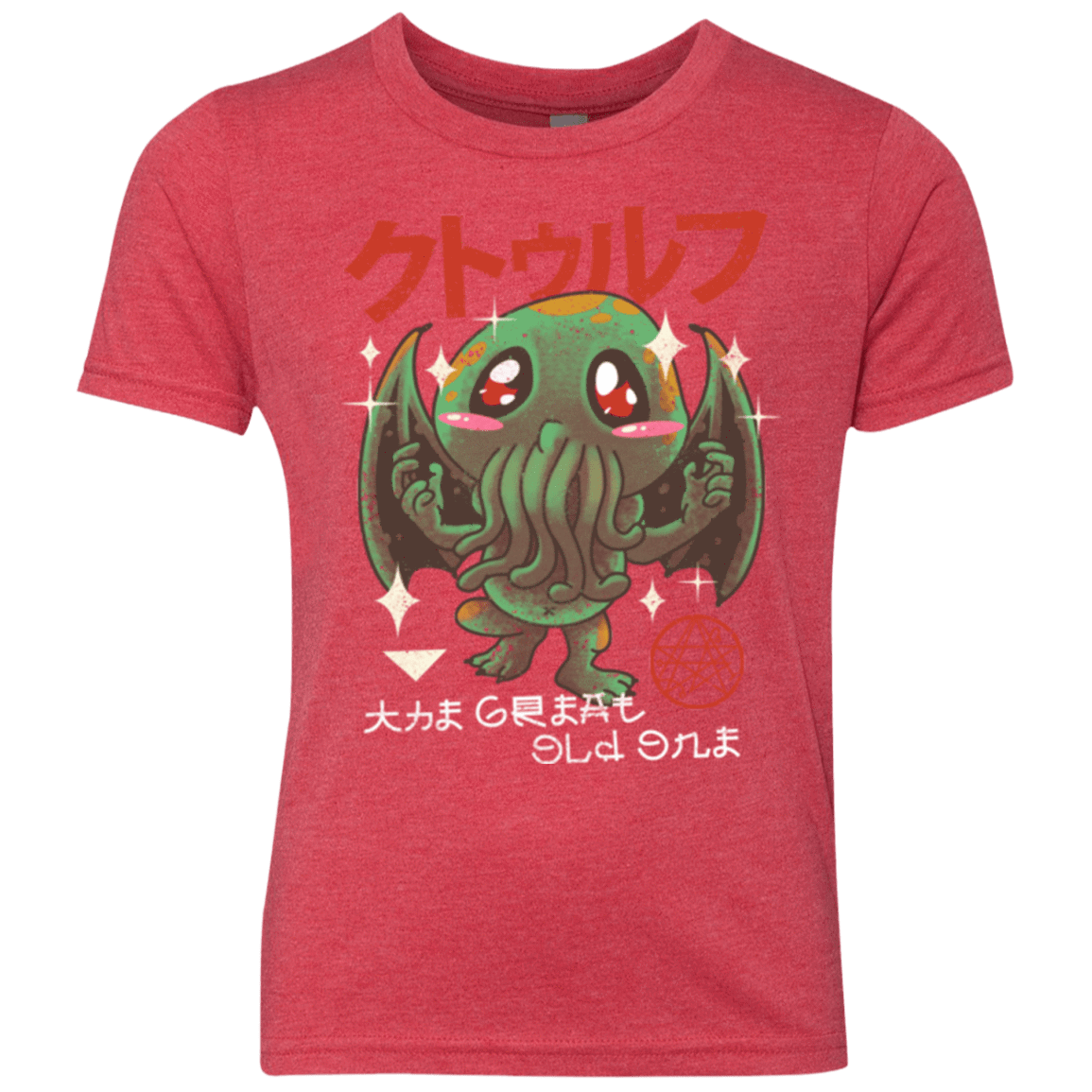 T-Shirts Vintage Red / YXS The Great Old Kawaii Youth Triblend T-Shirt