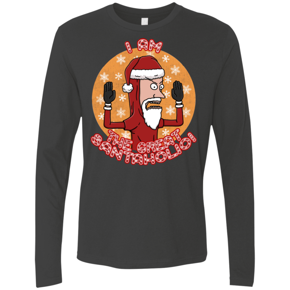 T-Shirts Heavy Metal / S The Great Santaholio Men's Premium Long Sleeve