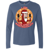T-Shirts Indigo / S The Great Santaholio Men's Premium Long Sleeve