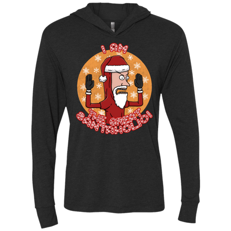 T-Shirts Vintage Black / X-Small The Great Santaholio Triblend Long Sleeve Hoodie Tee