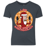 T-Shirts Vintage Navy / YXS The Great Santaholio Youth Triblend T-Shirt