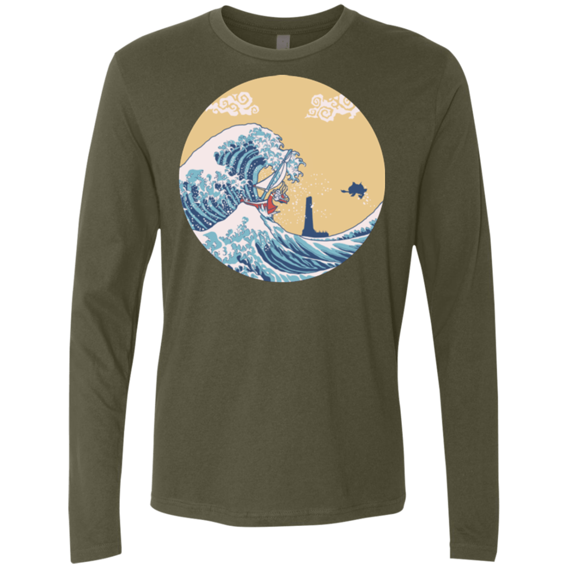 T-Shirts Military Green / Small The Great Sea Men's Premium Long Sleeve