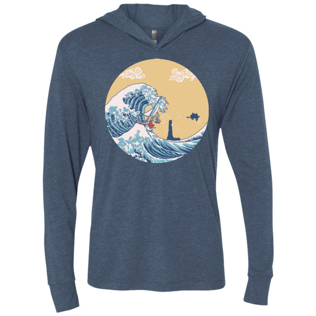T-Shirts Indigo / X-Small The Great Sea Triblend Long Sleeve Hoodie Tee
