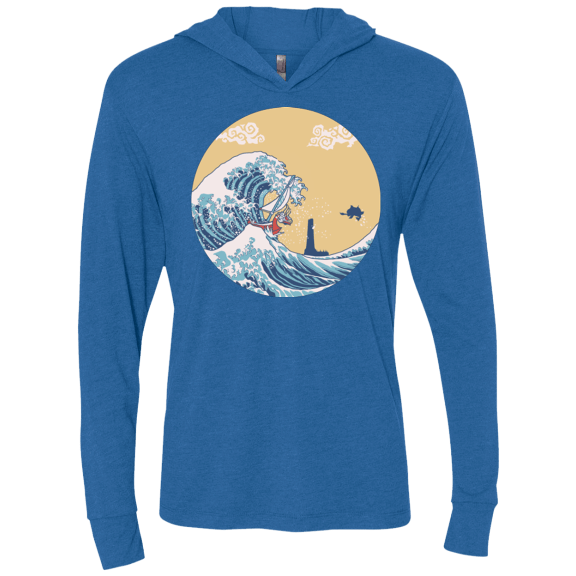 T-Shirts Vintage Royal / X-Small The Great Sea Triblend Long Sleeve Hoodie Tee