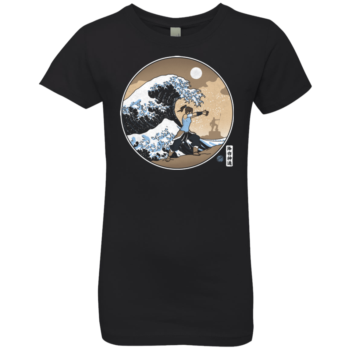 T-Shirts Black / YXS The Great Wave of Republic City Girls Premium T-Shirt