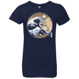T-Shirts Midnight Navy / YXS The Great Wave of Republic City Girls Premium T-Shirt