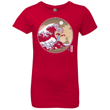 T-Shirts Red / YXS The Great Wave of Republic City Girls Premium T-Shirt