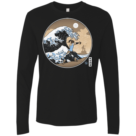 T-Shirts Black / Small The Great Wave of Republic City Men's Premium Long Sleeve