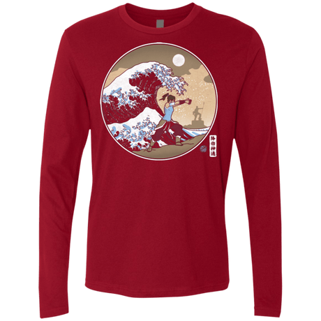 T-Shirts Cardinal / Small The Great Wave of Republic City Men's Premium Long Sleeve