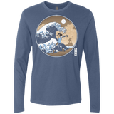 T-Shirts Indigo / Small The Great Wave of Republic City Men's Premium Long Sleeve