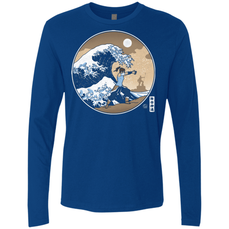 T-Shirts Royal / Small The Great Wave of Republic City Men's Premium Long Sleeve