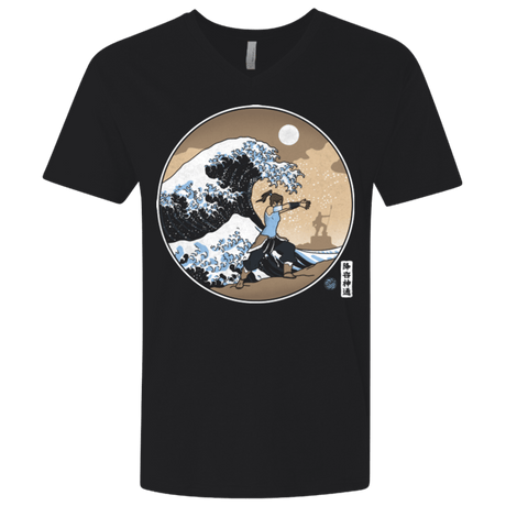 T-Shirts Black / X-Small The Great Wave of Republic City Men's Premium V-Neck