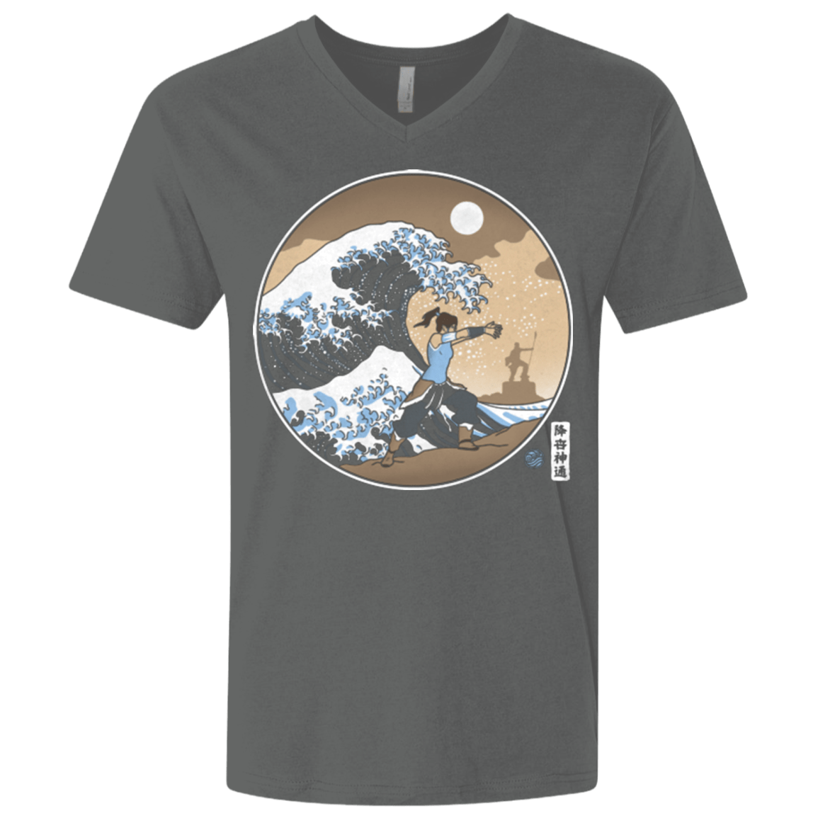 T-Shirts Heavy Metal / X-Small The Great Wave of Republic City Men's Premium V-Neck