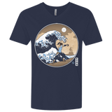 T-Shirts Midnight Navy / X-Small The Great Wave of Republic City Men's Premium V-Neck