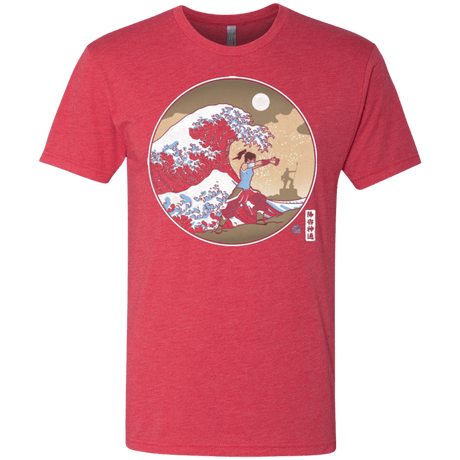 T-Shirts Vintage Red / Small The Great Wave of Republic City Men's Triblend T-Shirt