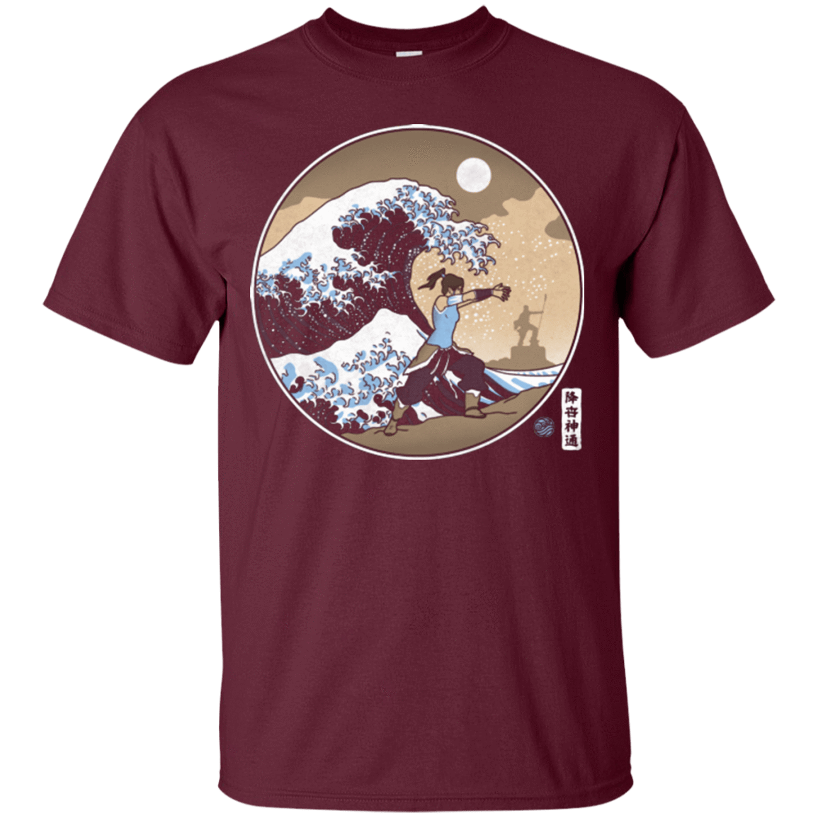 T-Shirts Maroon / Small The Great Wave of Republic City T-Shirt