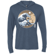 T-Shirts Indigo / X-Small The Great Wave of Republic City Triblend Long Sleeve Hoodie Tee