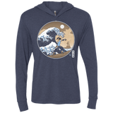 T-Shirts Vintage Navy / X-Small The Great Wave of Republic City Triblend Long Sleeve Hoodie Tee