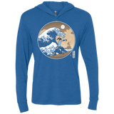 T-Shirts Vintage Royal / X-Small The Great Wave of Republic City Triblend Long Sleeve Hoodie Tee