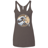 T-Shirts Macchiato / X-Small The Great Wave of Republic City Women's Triblend Racerback Tank