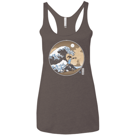 T-Shirts Macchiato / X-Small The Great Wave of Republic City Women's Triblend Racerback Tank