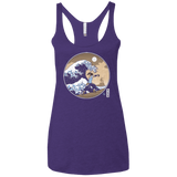 T-Shirts Purple / X-Small The Great Wave of Republic City Women's Triblend Racerback Tank
