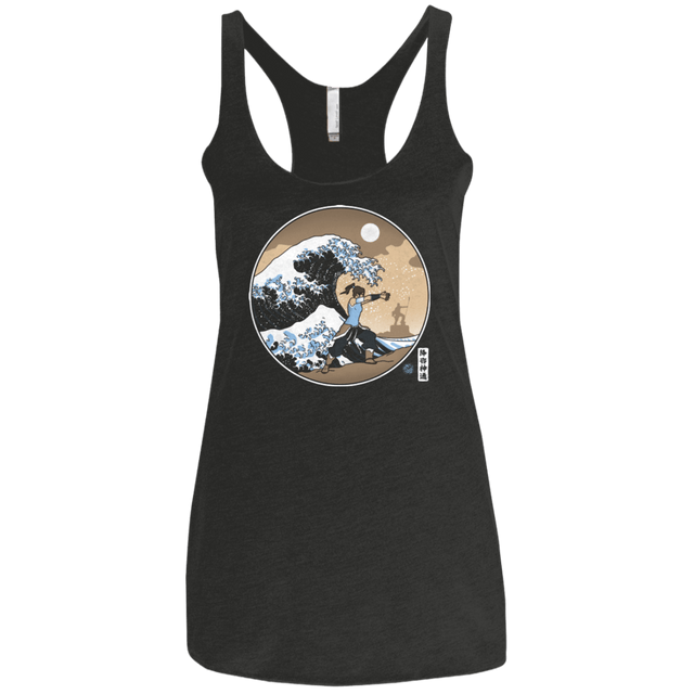 T-Shirts Vintage Black / X-Small The Great Wave of Republic City Women's Triblend Racerback Tank