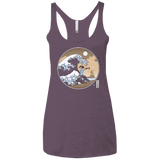 T-Shirts Vintage Purple / X-Small The Great Wave of Republic City Women's Triblend Racerback Tank
