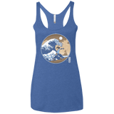 T-Shirts Vintage Royal / X-Small The Great Wave of Republic City Women's Triblend Racerback Tank