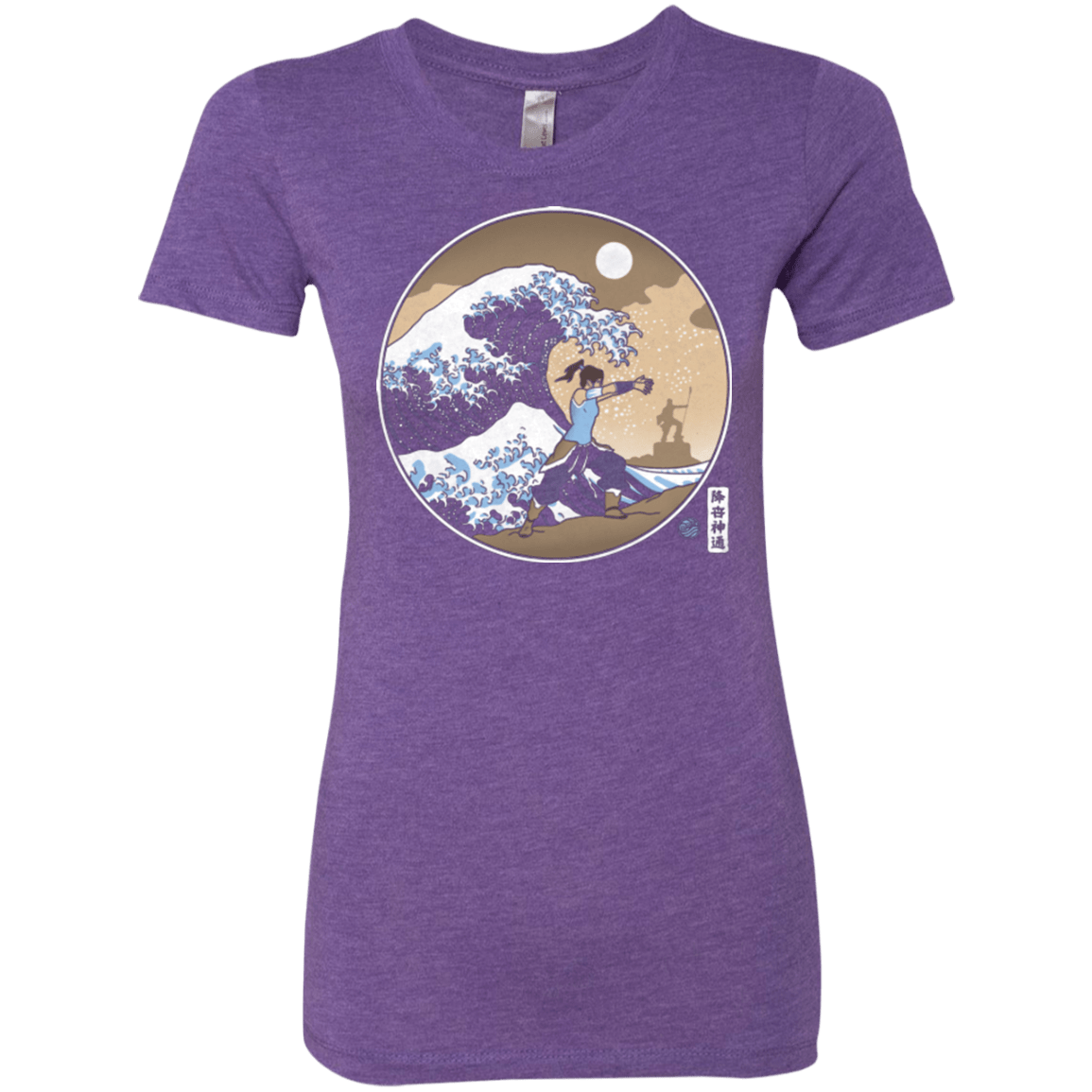 T-Shirts Purple Rush / Small The Great Wave of Republic City Women's Triblend T-Shirt