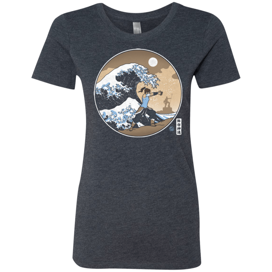 T-Shirts Vintage Navy / Small The Great Wave of Republic City Women's Triblend T-Shirt