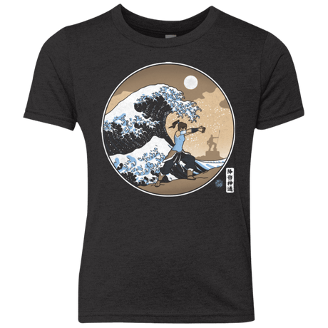 T-Shirts Vintage Black / YXS The Great Wave of Republic City Youth Triblend T-Shirt