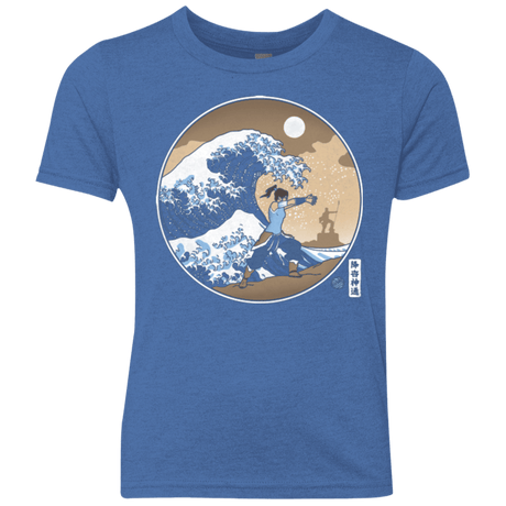 T-Shirts Vintage Royal / YXS The Great Wave of Republic City Youth Triblend T-Shirt