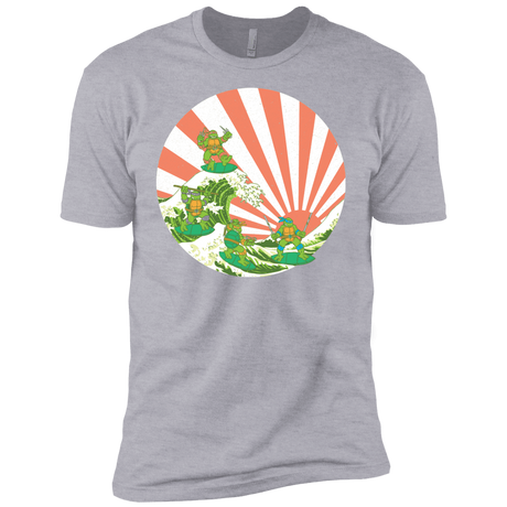 T-Shirts Heather Grey / YXS The Great Wave Off Cowabunga Boys Premium T-Shirt