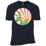 T-Shirts Midnight Navy / YXS The Great Wave Off Cowabunga Boys Premium T-Shirt