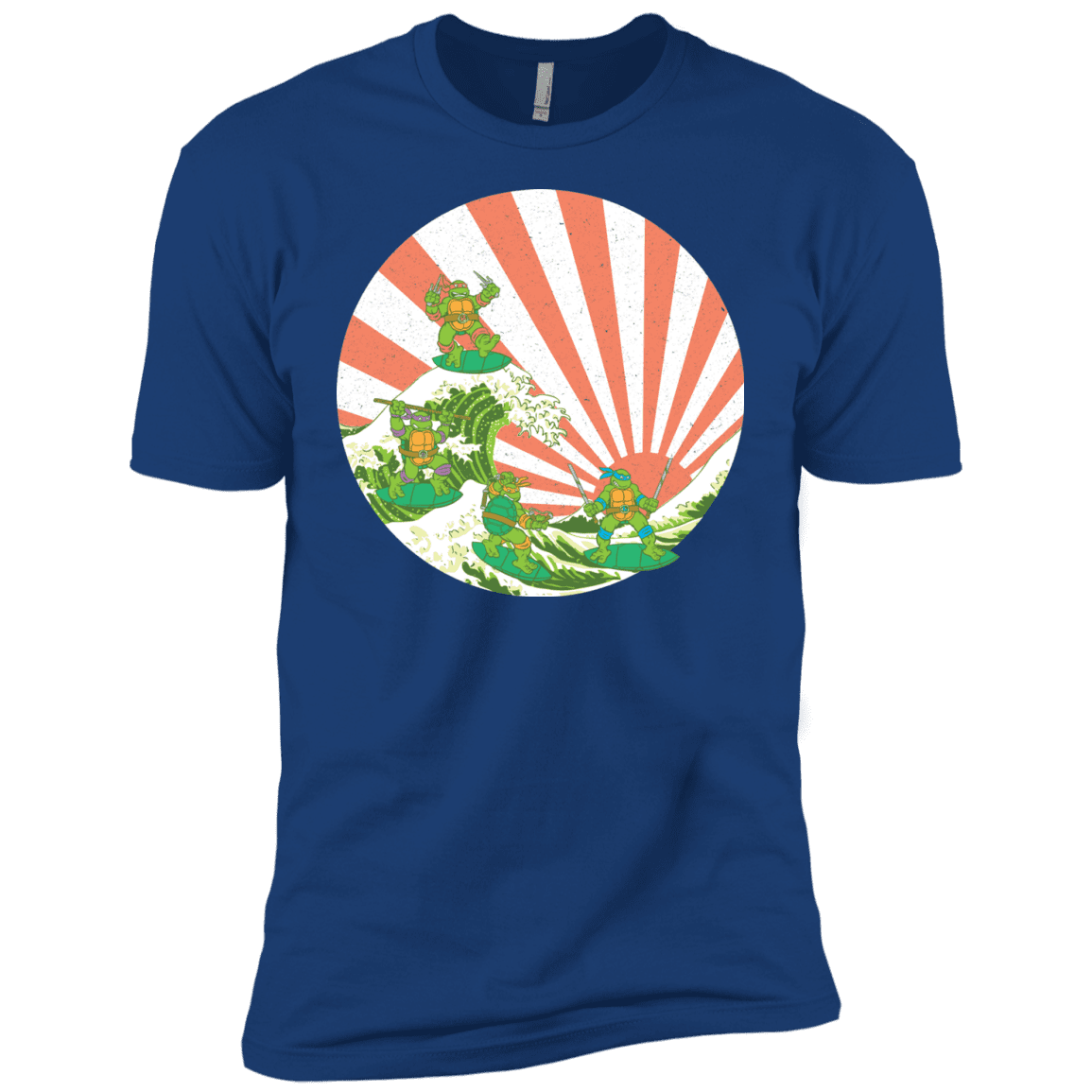 T-Shirts Royal / YXS The Great Wave Off Cowabunga Boys Premium T-Shirt