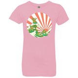 T-Shirts Light Pink / YXS The Great Wave Off Cowabunga Girls Premium T-Shirt
