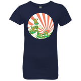 T-Shirts Midnight Navy / YXS The Great Wave Off Cowabunga Girls Premium T-Shirt
